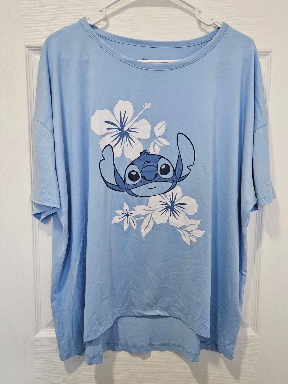 Disney Stitch Graphic Tee in Light Blue and Black